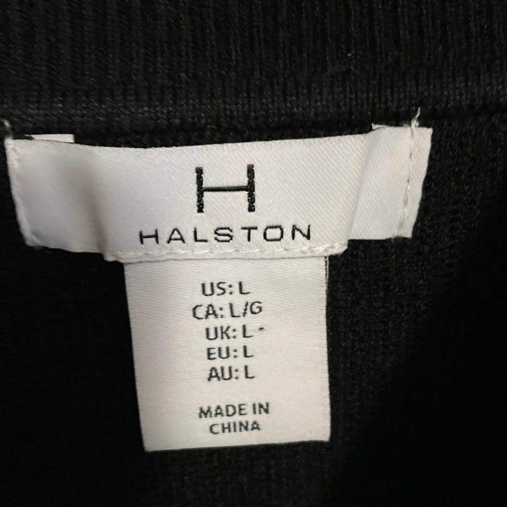 H Halston Heritage Black Ribbed Tank Top, Sleeveless Shirt, Size Large - Picture 7 of 9
